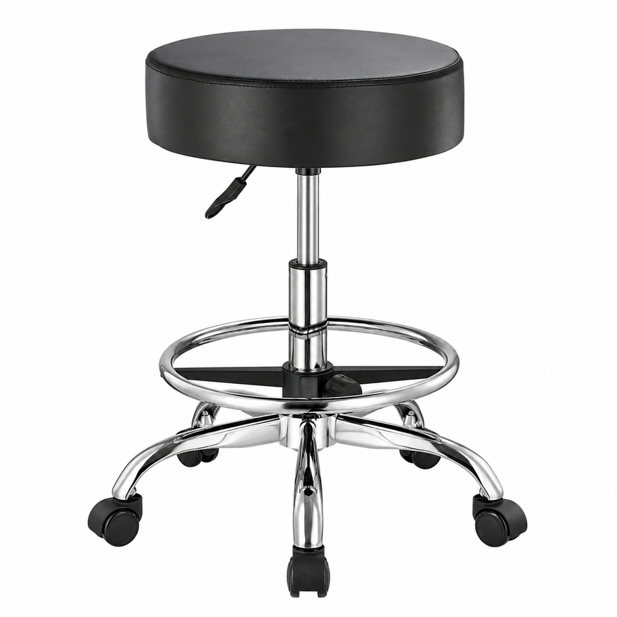 Tabouret de massage rond à roulettes
