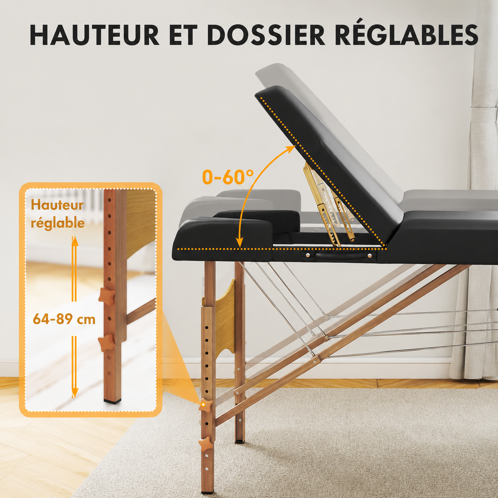 Table de Massage Pliante Professionnelle ELORA | Somelys
