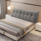 Coussin de tête de lit CozyBack gris, chambre