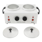 Chauffe-cire double avec ses 2 pots amovibles et leurs couvercles