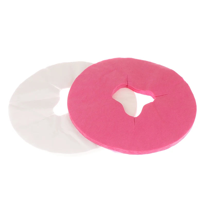 Protections jetables pour têtière, blanche et rose