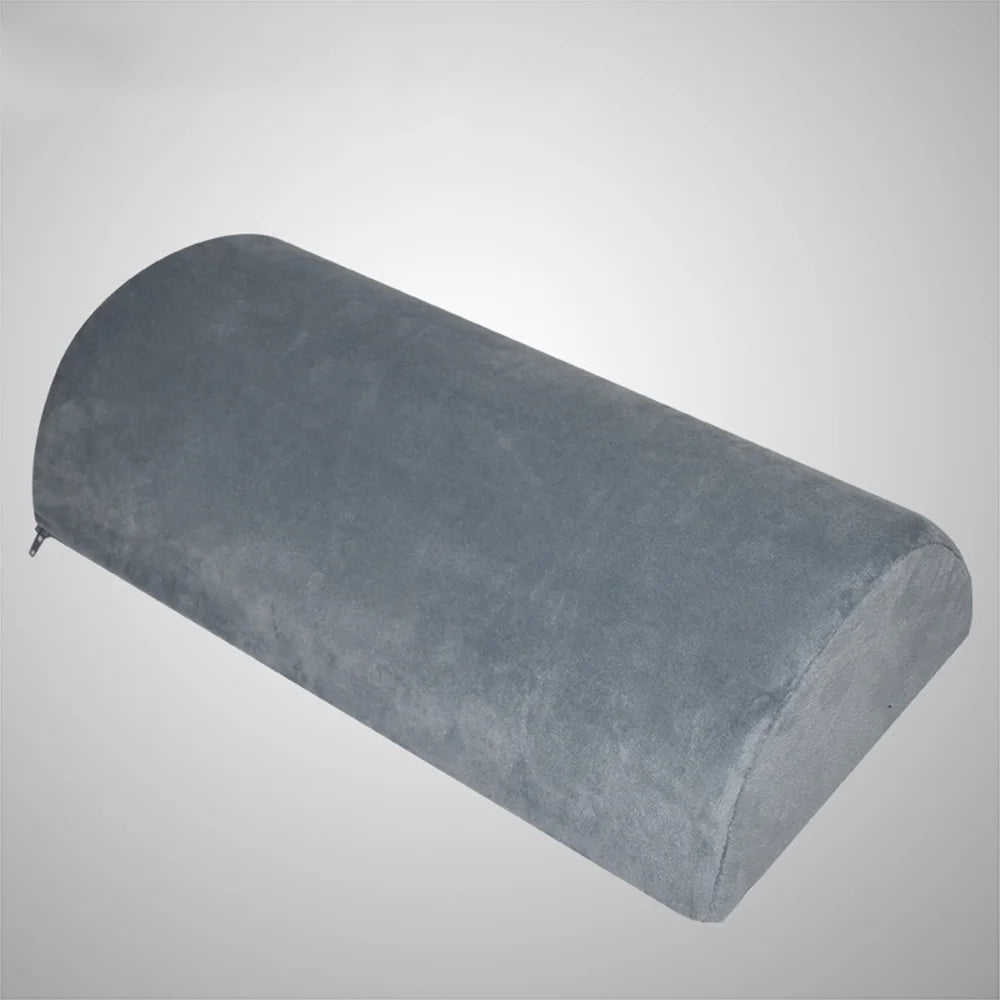 Coussin demi-lune à mémoire de forme gris