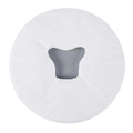 Protection jetable ronde pour têtière, blanche