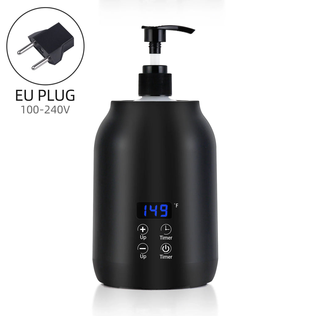 Chauffe-huile de massage noir à écran LED, prise européenne