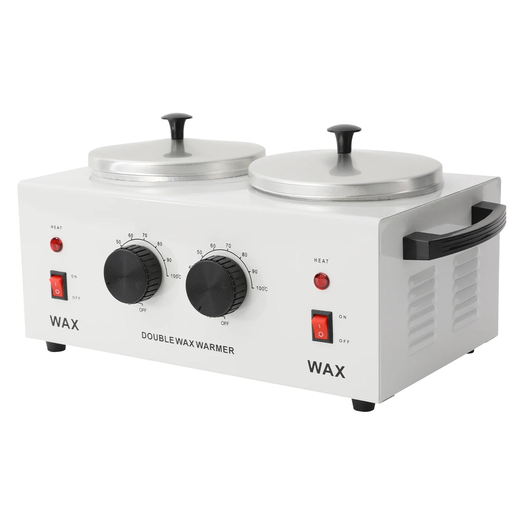 Chauffe-cire double vu de trois quarts