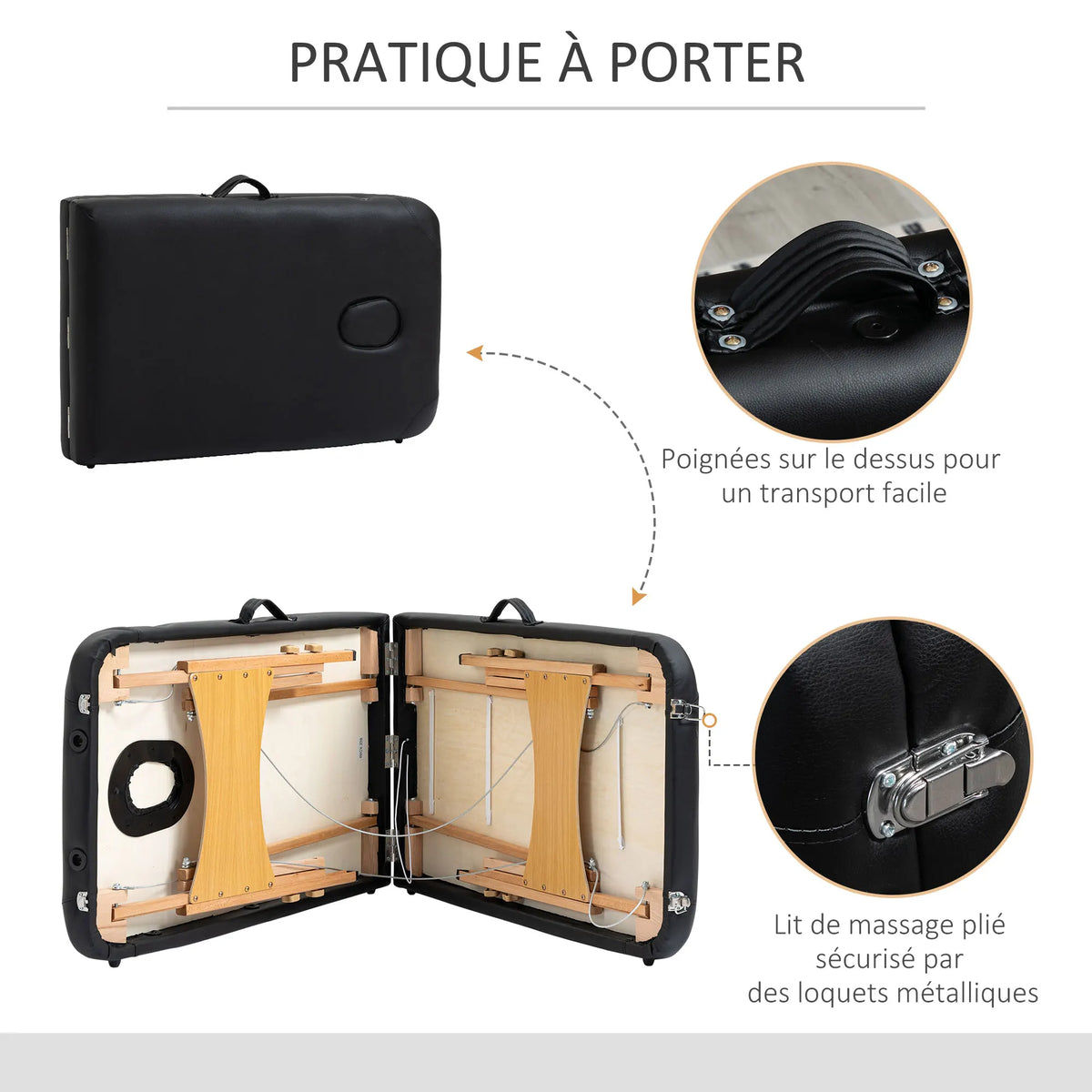 Table de Massage Pliante Professionnelle NAYA | Somelys