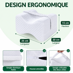 Dimensions du coussin genoux : 25 × 20 × 15 cm